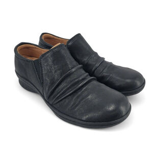 Comfortiva Florian Leather Slip-On Shoes Black 9.5N Orthopedic‎ Casual